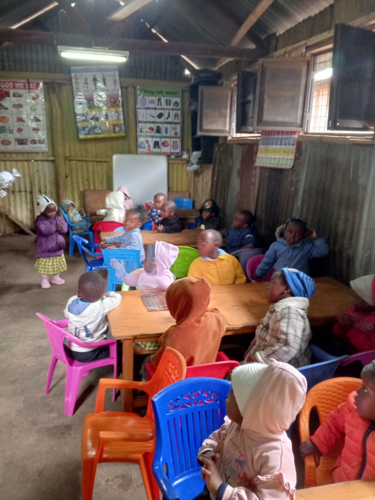 Children playing in the school yard